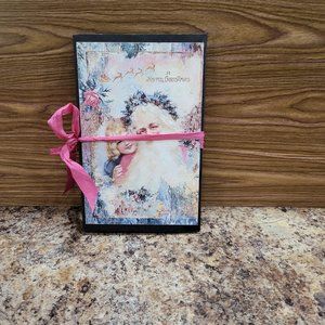 Vintage look accordion style Christmas card/journal